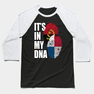 Angolan And Panamanian Mix Heritage DNA Flag Baseball T-Shirt